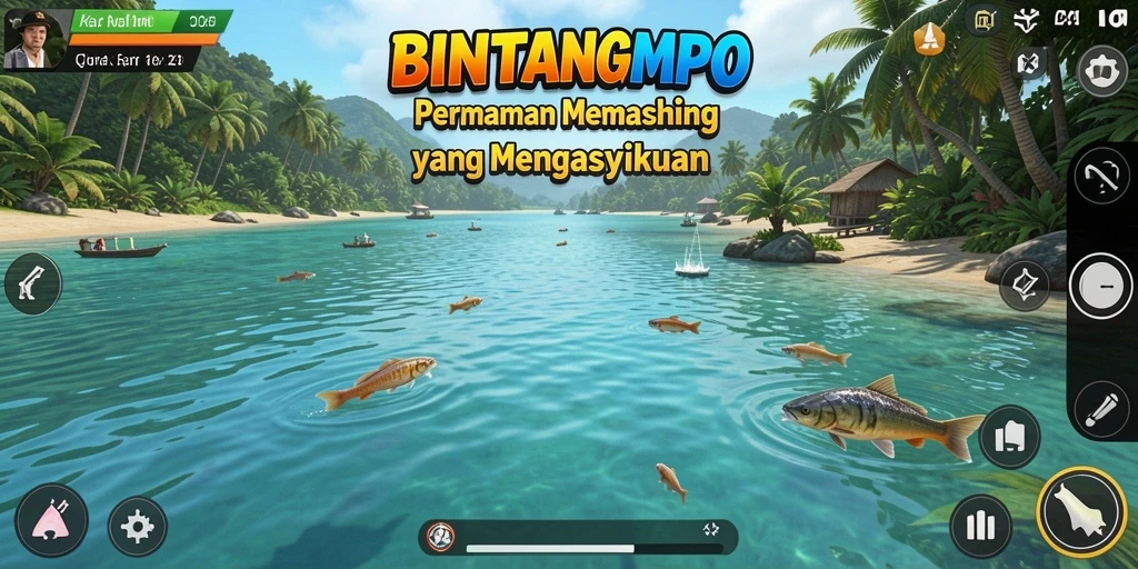 Tangkapan ikan di BINTANGMPO yang menakjubkan di tengah pemandangan laut.