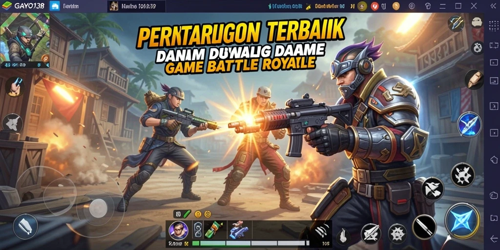 Gameplay seru dan mendebarkan dari GAYO138 di medan perang Battle Royale.