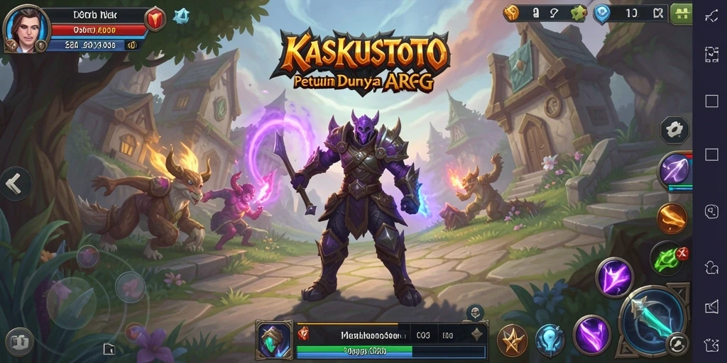 Tampilan gameplay seru di KASKUSTOTO dengan pertarungan yang mendebarkan.
