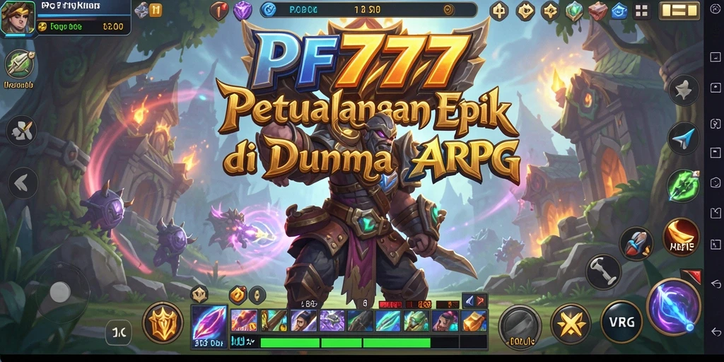Tampilan gameplay dinamis dalam dunia fantasi PF777.